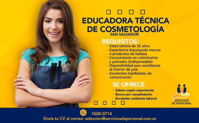 EDUCADORA TÉCNICA DE COSMETOLOGÍA