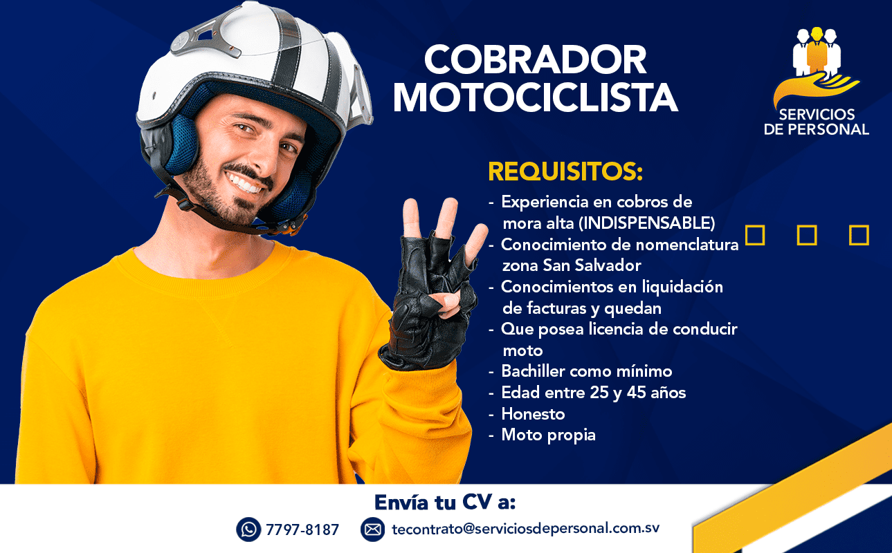 COBRADOR MOTOCICLISTA