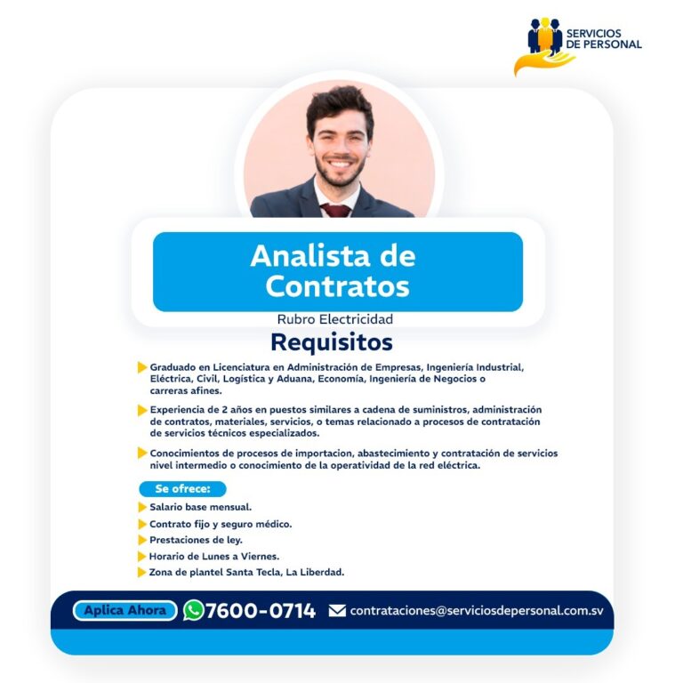 ANALISTA DE CONTRATOS