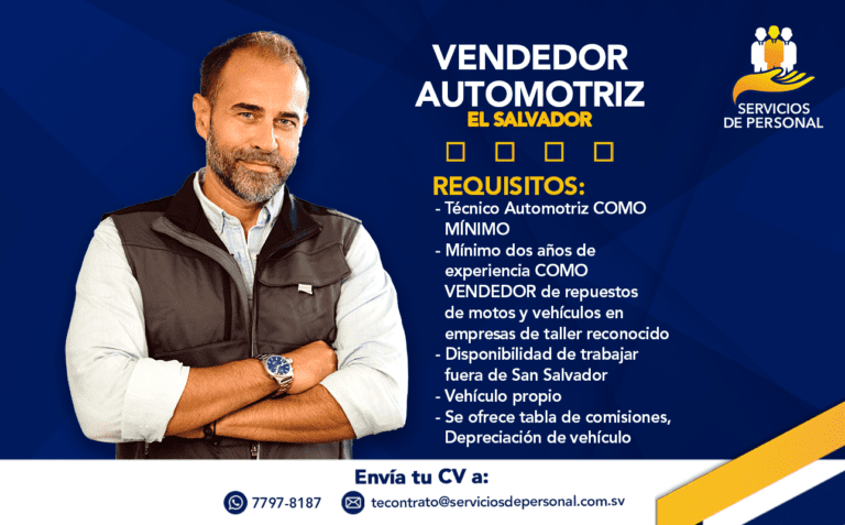 VENDEDOR   AUTOMOTRIZ