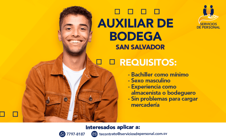 AUXILIAR DE BODEGA