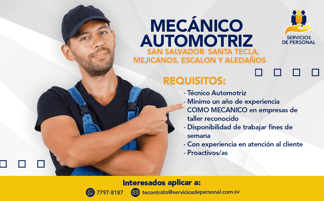 MECANICO AUTOMOTRIZ