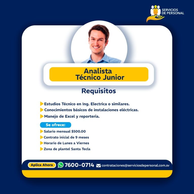 ANALISTA TÉCNICO JR