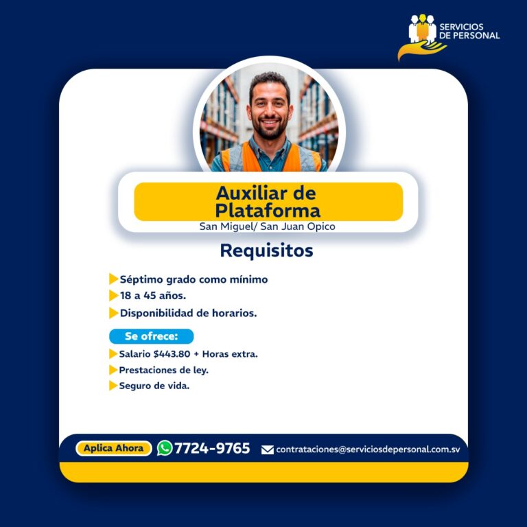 Auxiliar de Plataforma